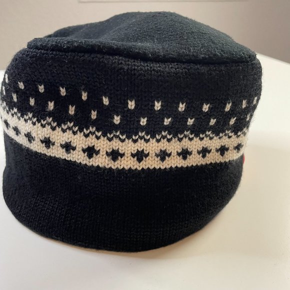 Vintage FILA Rare FISI Logo Knit Wool Winter Bucket Hat Cap Emblem One Size
